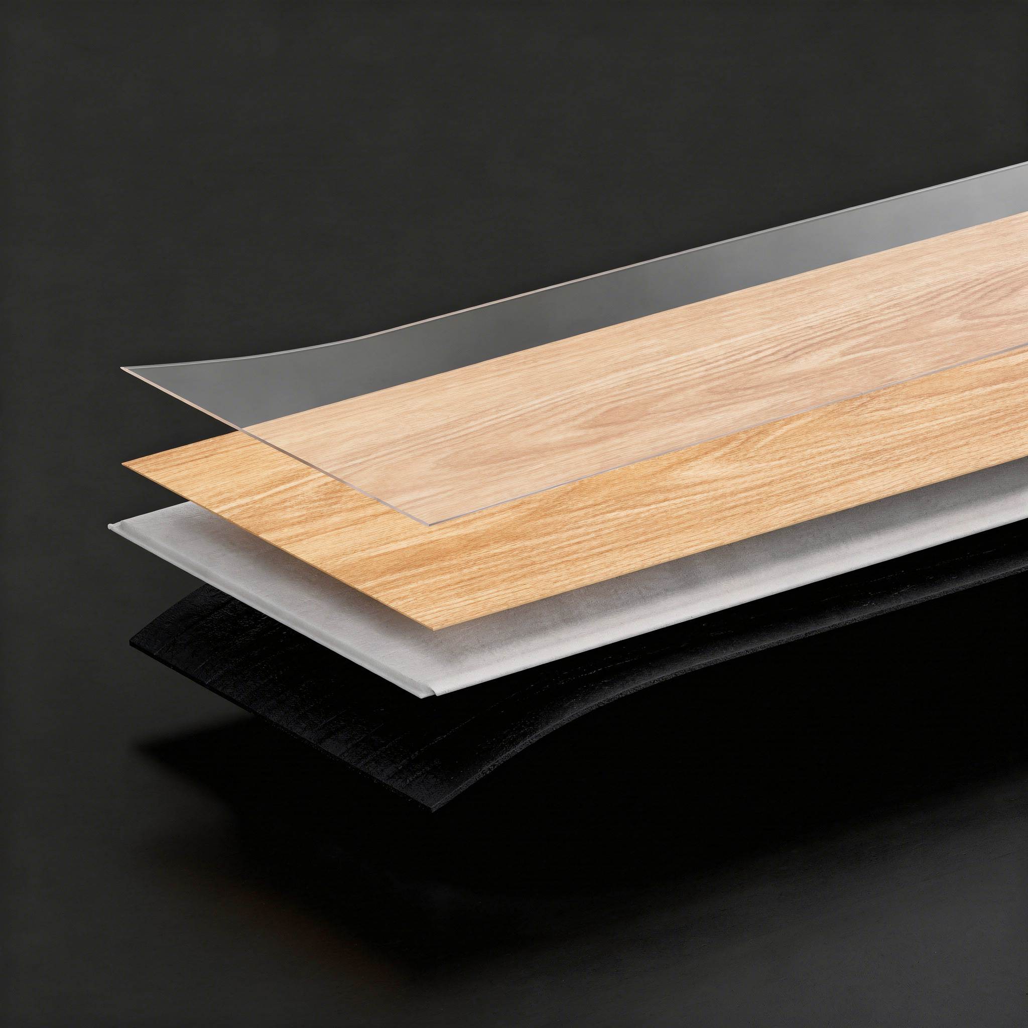 Premium vinyl flooring layer structure