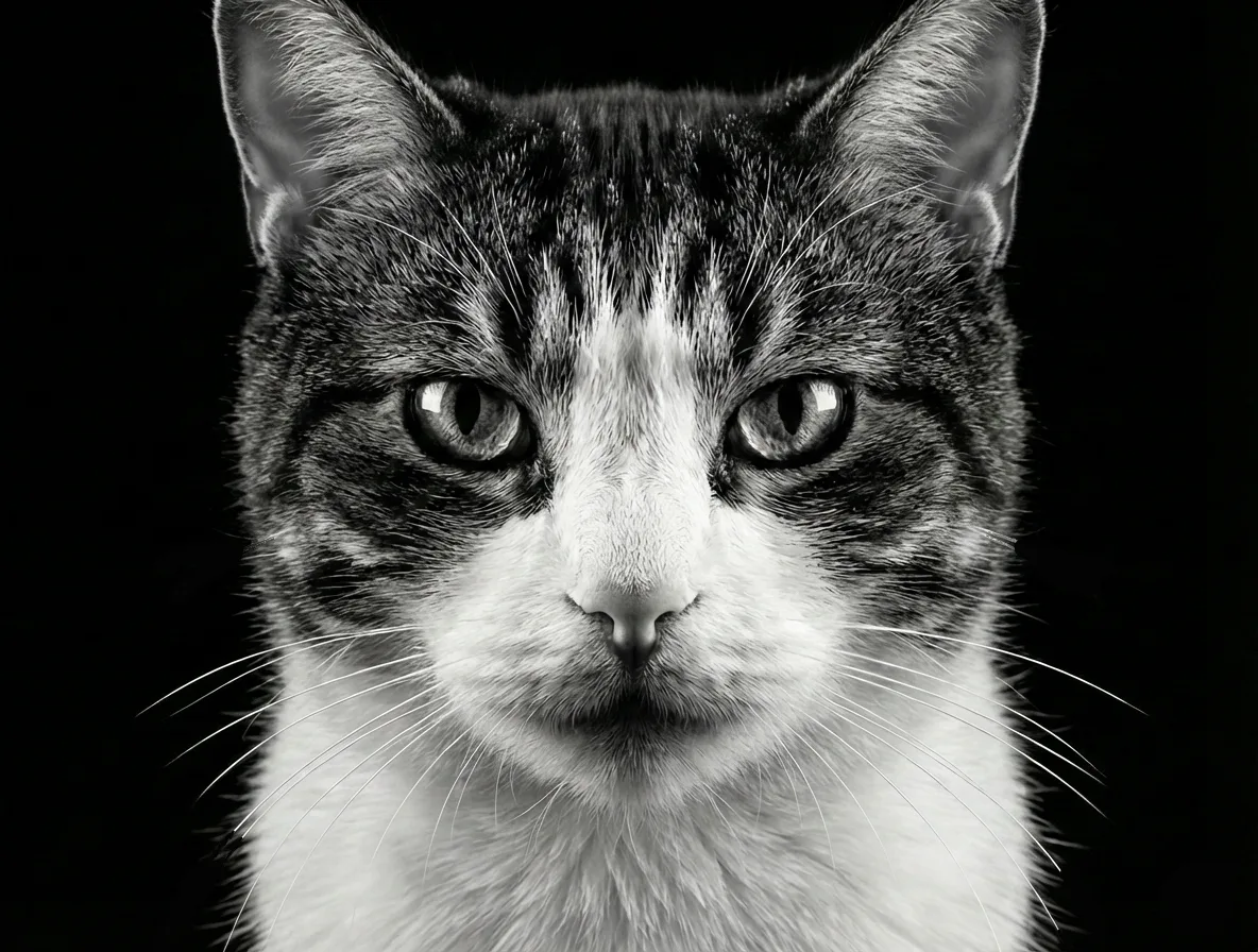 Spikey, the cat mascot of the Spikey large-format stone-look SPC vinyl tile collection